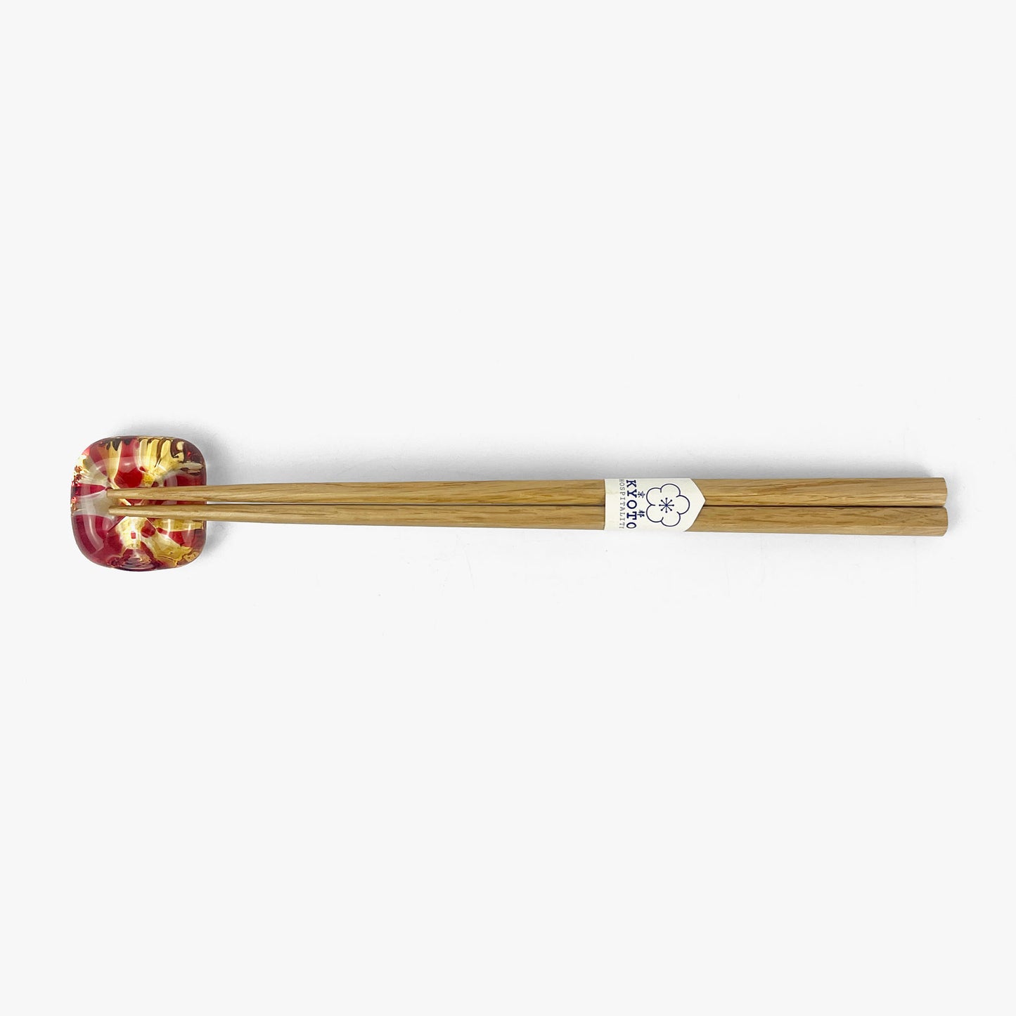 Glass Chopstick Rest Apple (1.5")