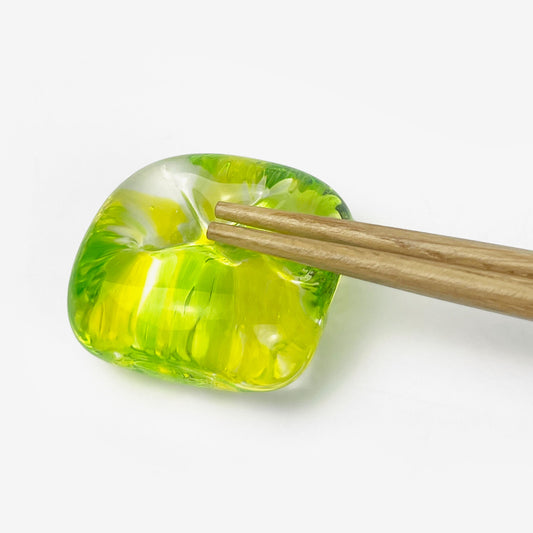 Glass Chopstick Rest Lemon (1.5")