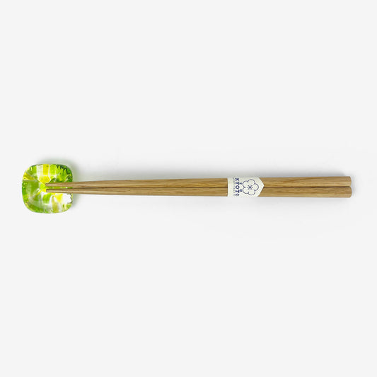 Glass Chopstick Rest Lemon (1.5")