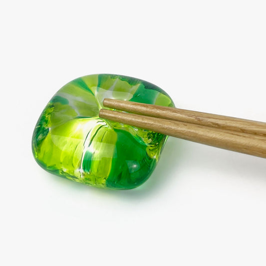 Glass Chopstick Rest Melon (1.5")