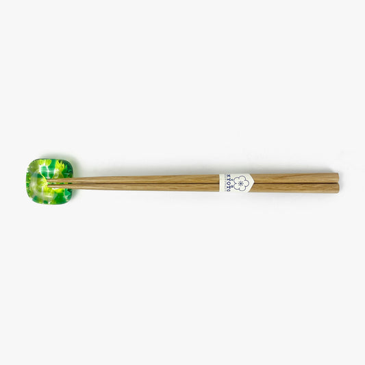 Glass Chopstick Rest Melon (1.5")