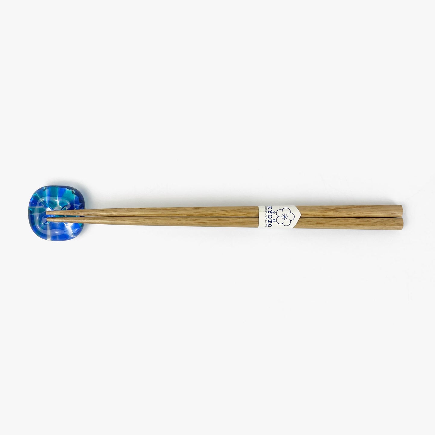 Glass Chopstick Rest Blueberry (1.5")