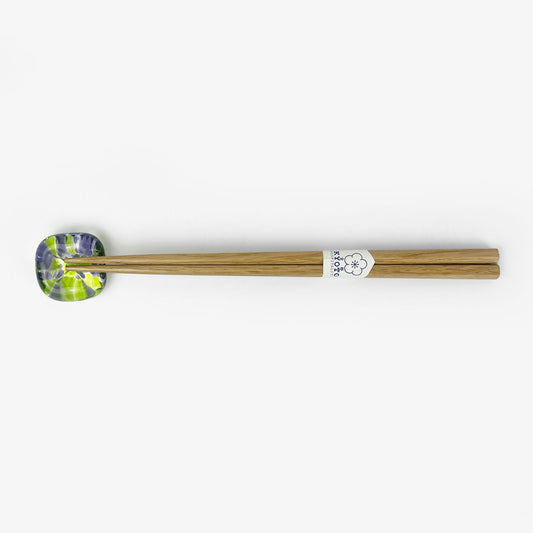 Glass Chopstick Rest Grape (1.5")