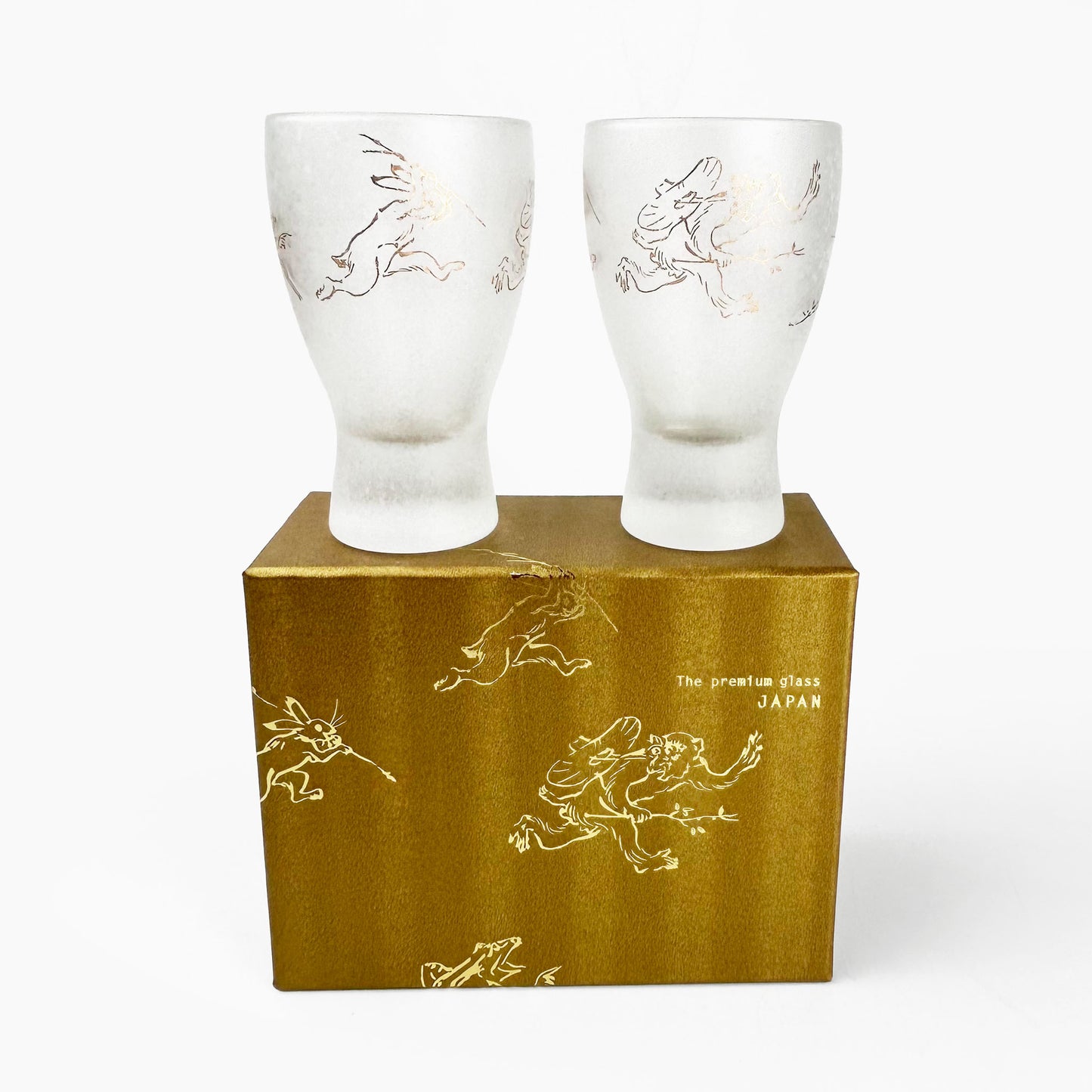 Pair Sake Glass Chojyugiga