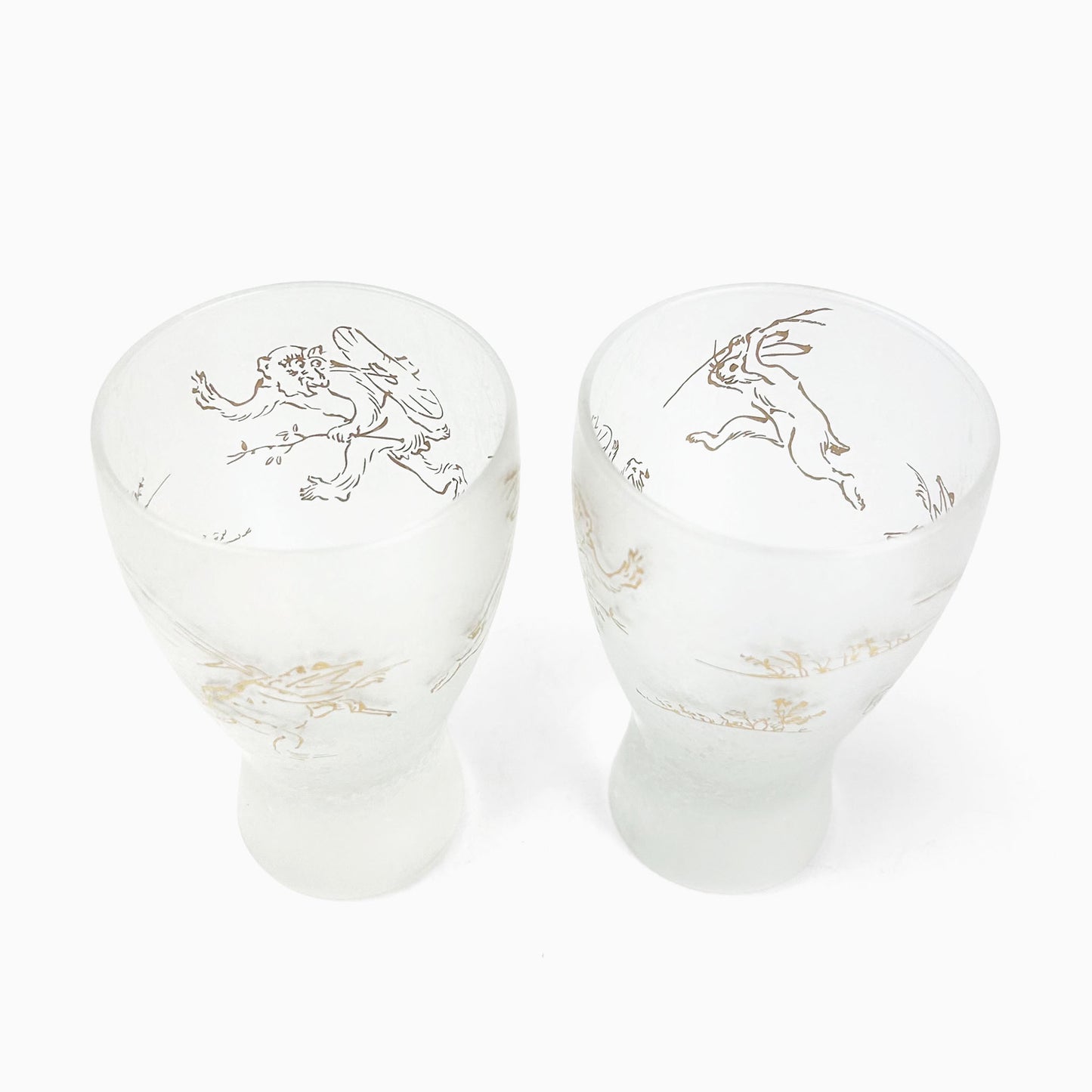 Pair Sake Glass Chojyugiga