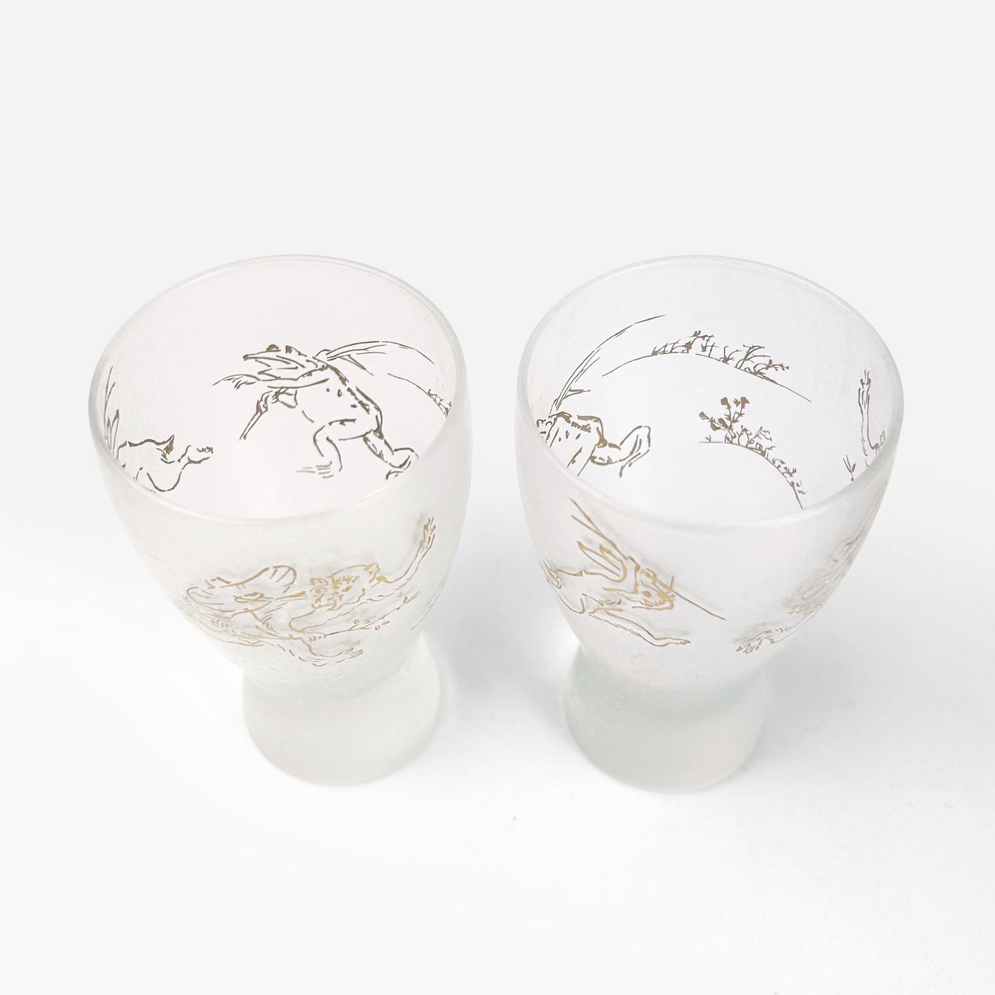 Pair Sake Glass Chojyugiga