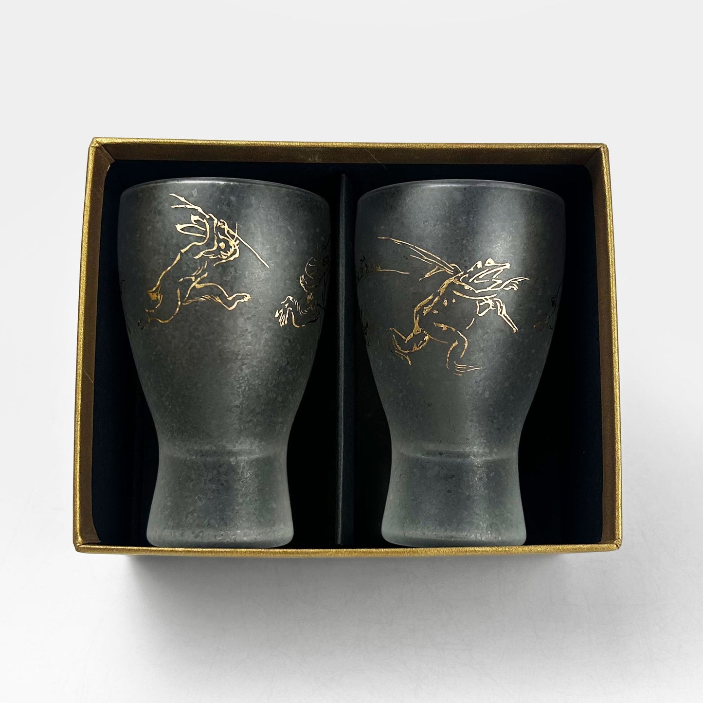 Pair Sake Glass Chojyugiga