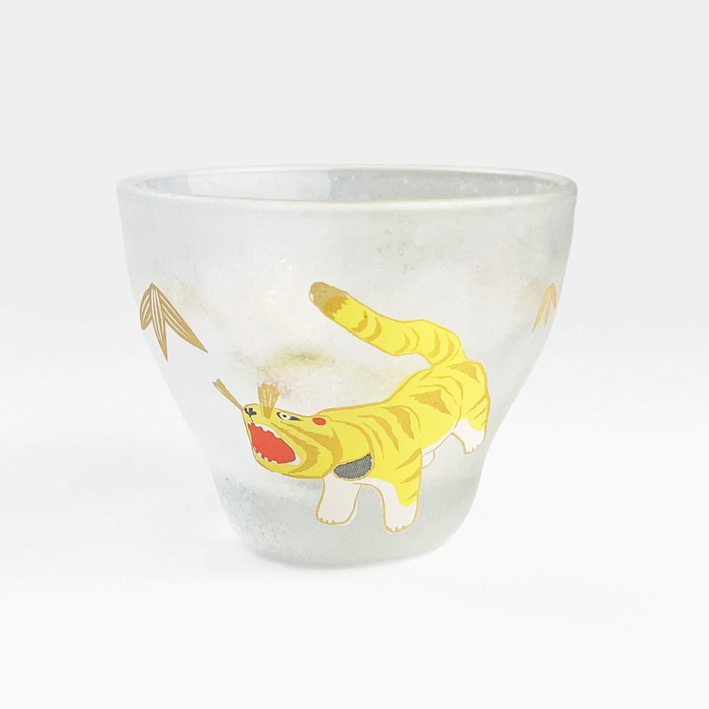 Glass Sake Cup Eto - Tiger (2.5oz)