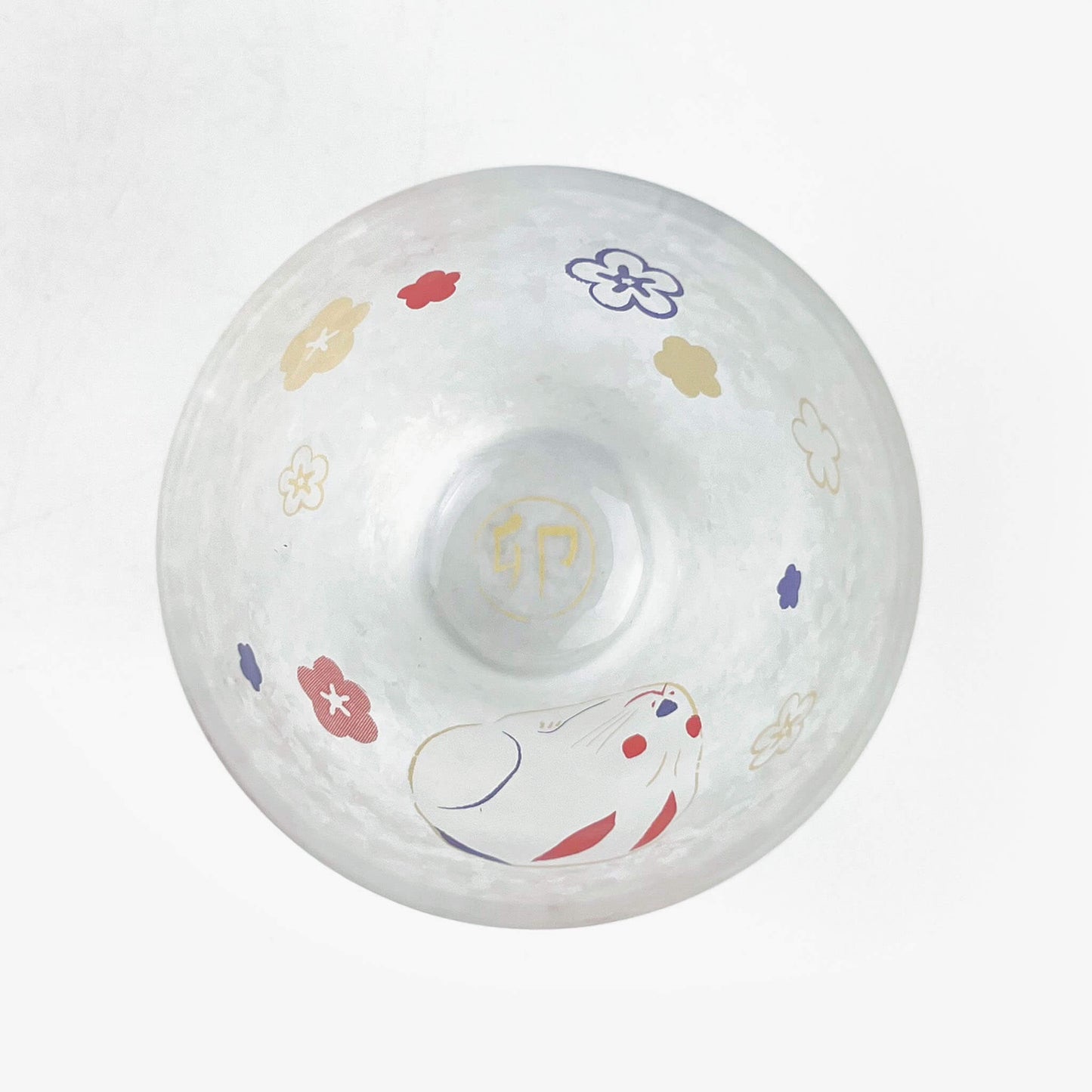 Glass Sake Cup Eto - Rabbit (2.5oz)