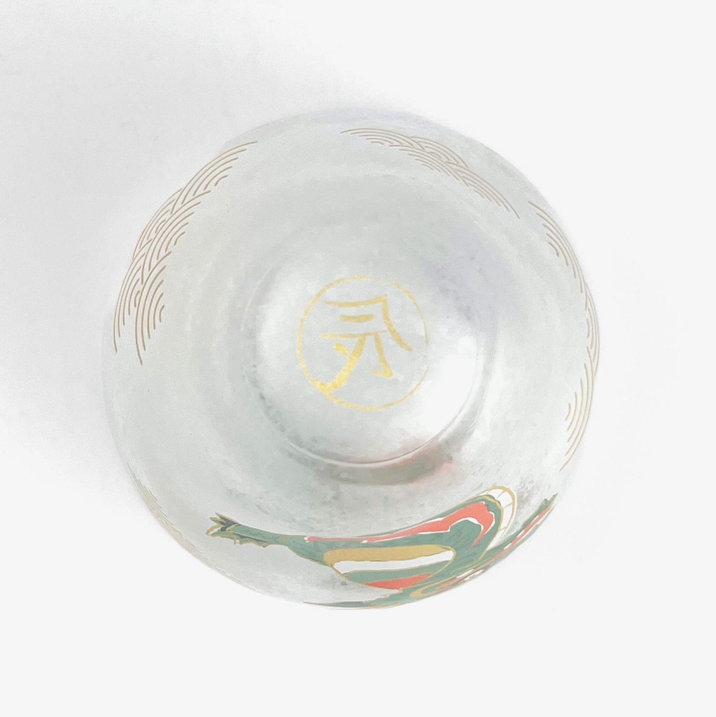 Glass Sake Cup Eto - Dragon (2.5oz)