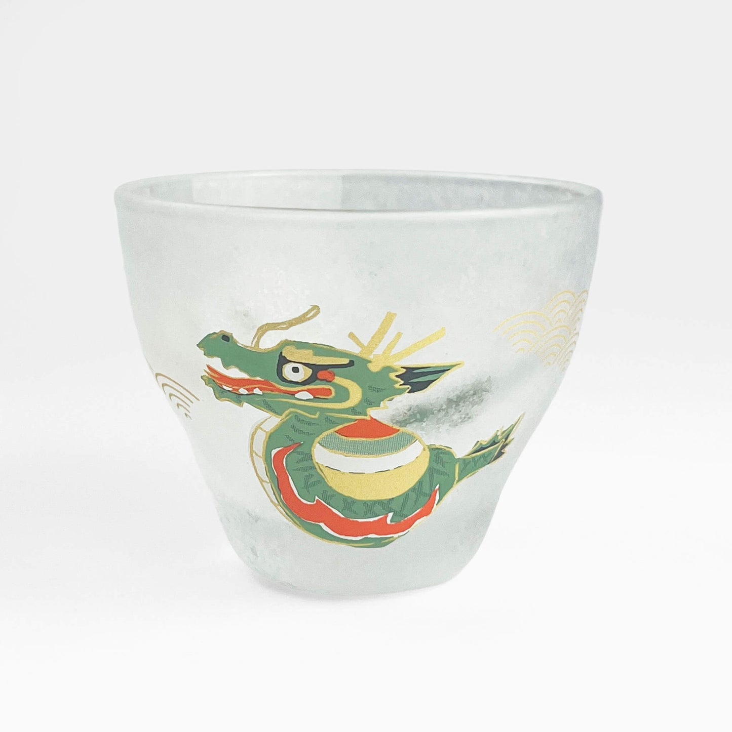 Glass Sake Cup Eto - Dragon (2.5oz)