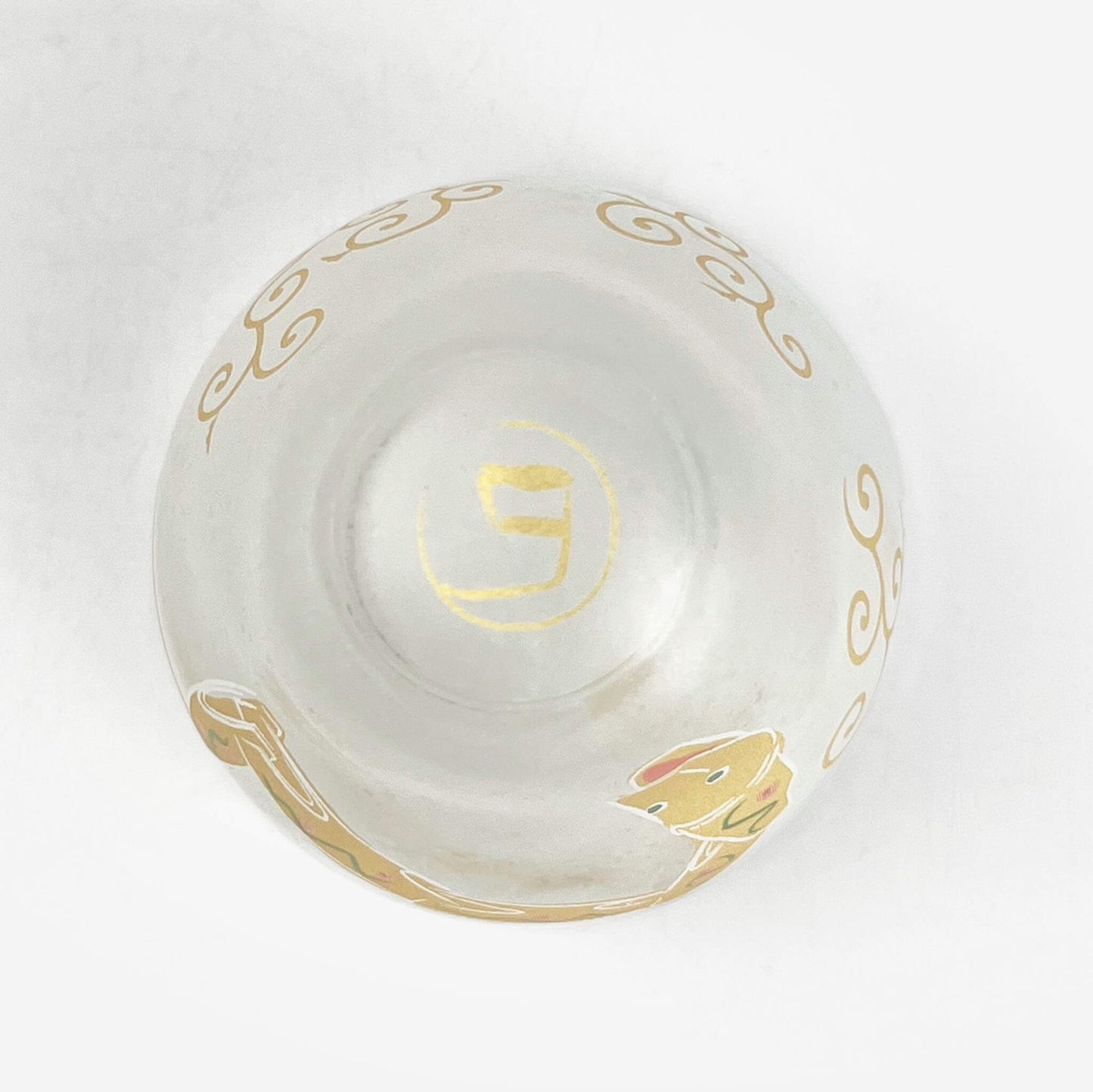 Glass Sake Cup Eto - Snake (2.5oz)