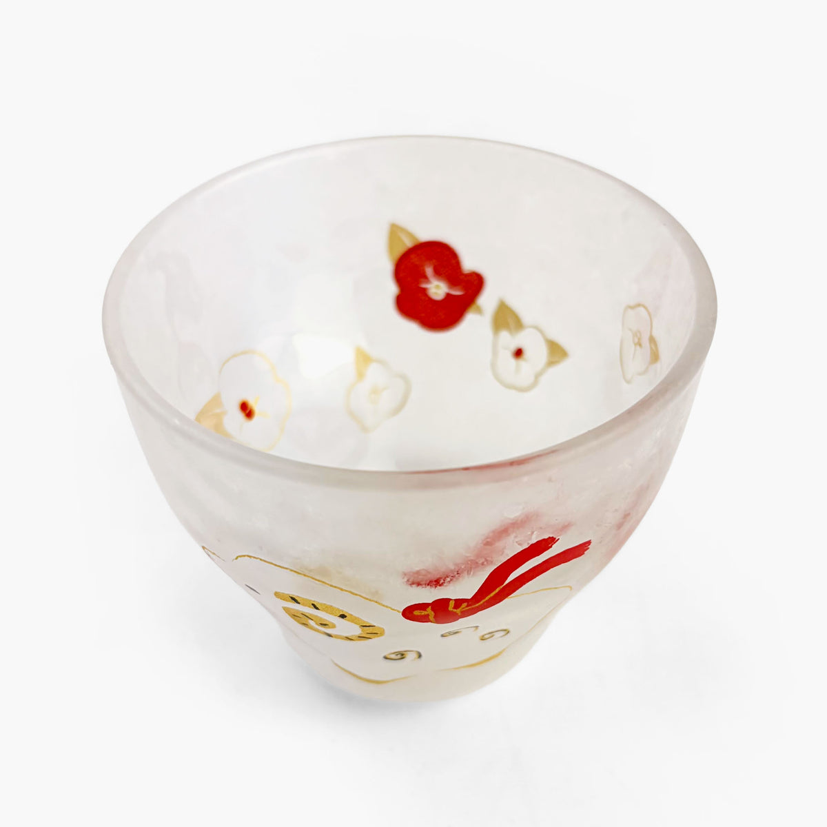 Glass Sake Cup Eto - Sheep (2.5oz)