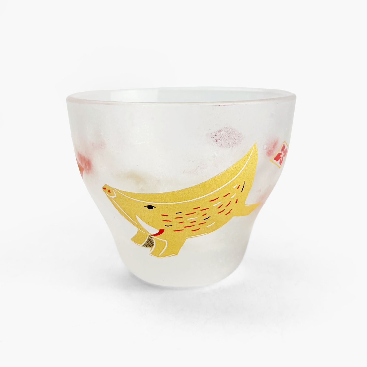 Glass Sake Cup Eto - Boar (2.5oz)