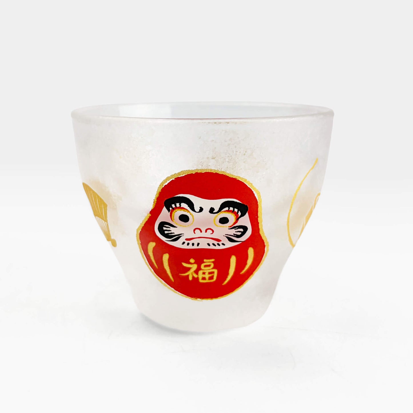 Glass Sake Cup Daruma  (2.5oz)