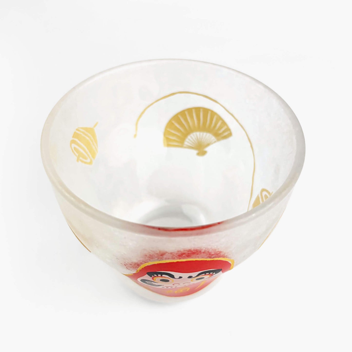 Glass Sake Cup Daruma  (2.5oz)