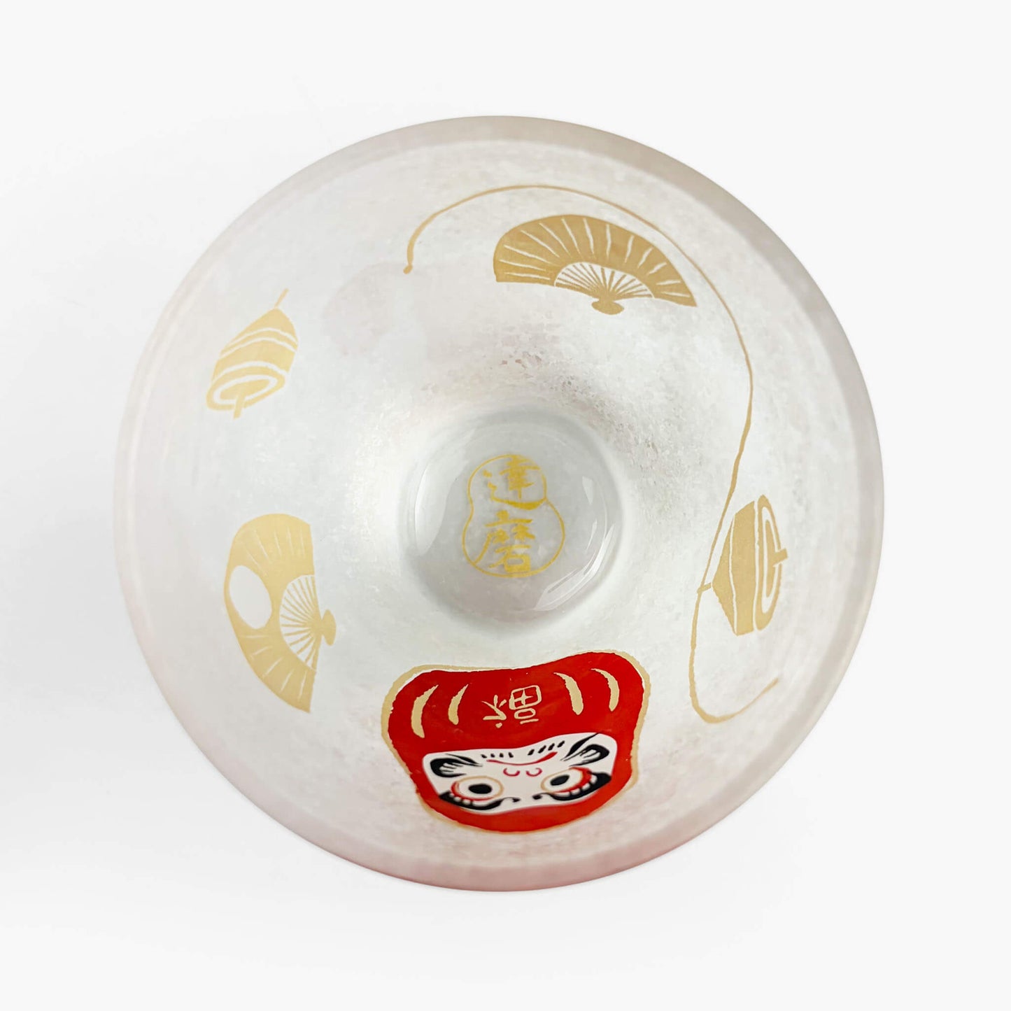 Glass Sake Cup Daruma  (2.5oz)