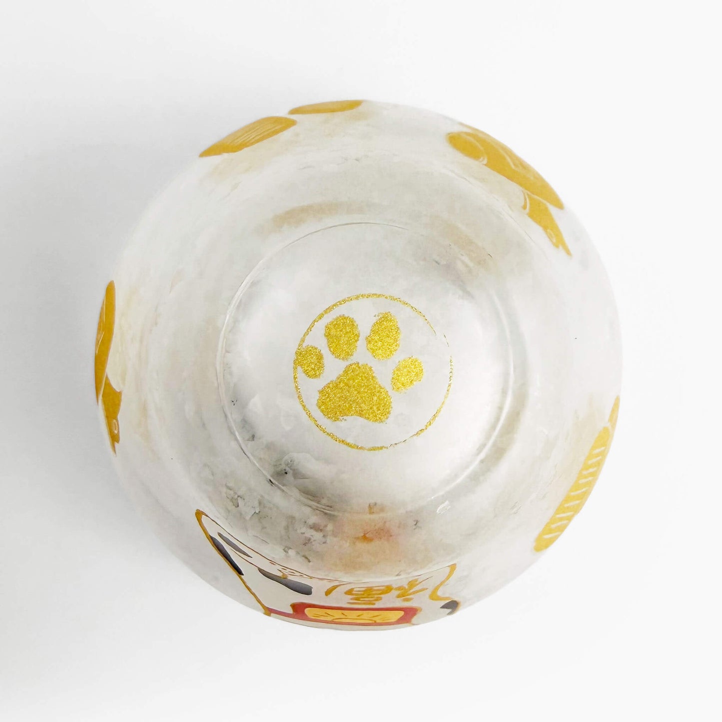 Glass Sake Cup Lucky Cat  (2.5oz)