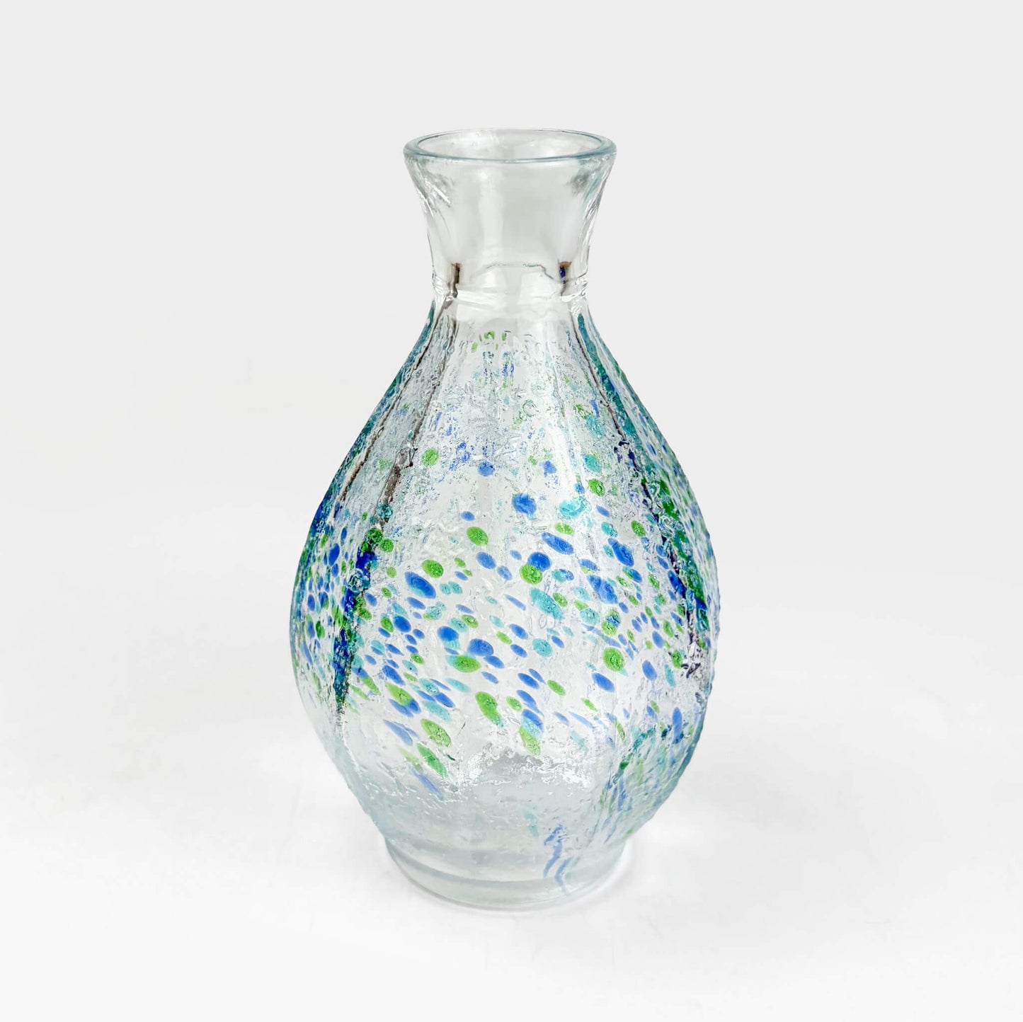 Glass Sake Bottle Hanatsuzuri (5.5oz/4.75"H)