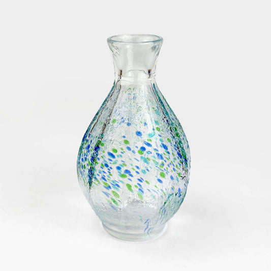 Glass Sake Bottle Hanatsuzuri (5.5oz/4.75"H)