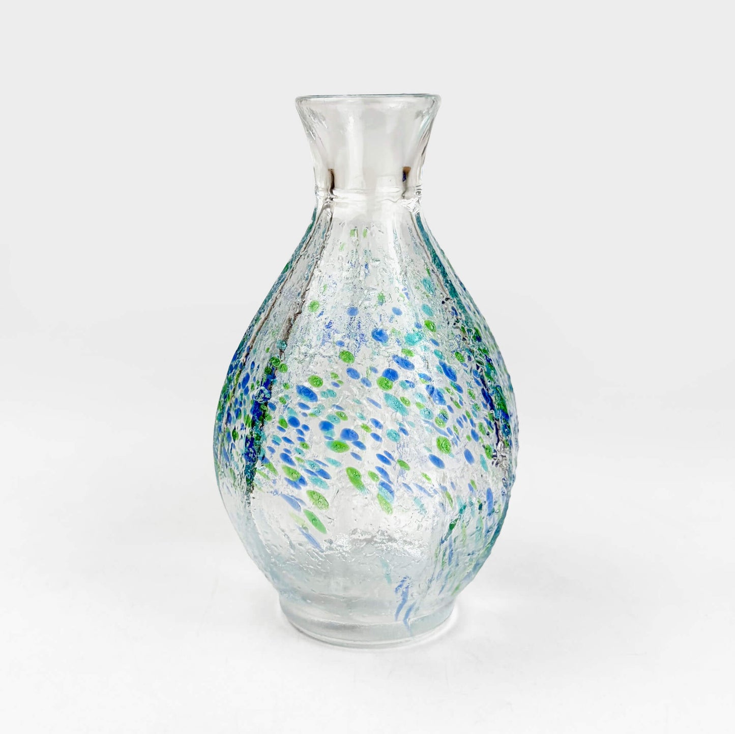 Glass Sake Bottle Hanatsuzuri (5.5oz/4.75"H)