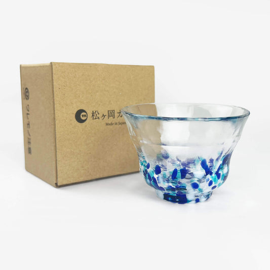 Matsugaoka glass sake cup Umi (1.5oz)