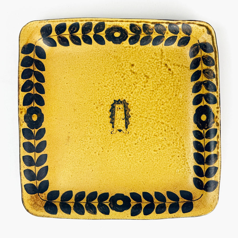 Sq Plate Hedgehog (9.75") by Yoji Horikoshi image 0