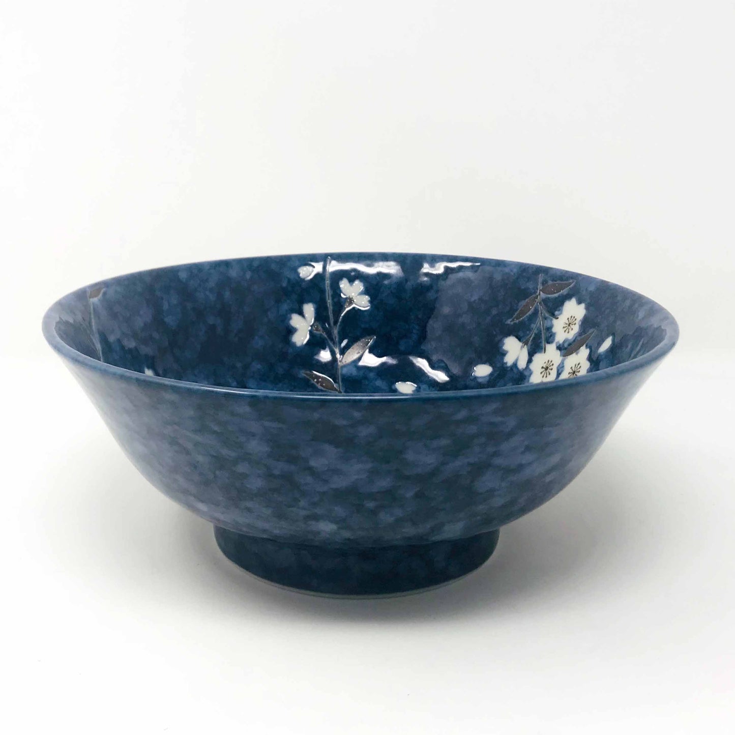 Ramen Bowl Navy Blue Sakura (8.25″D) image 0