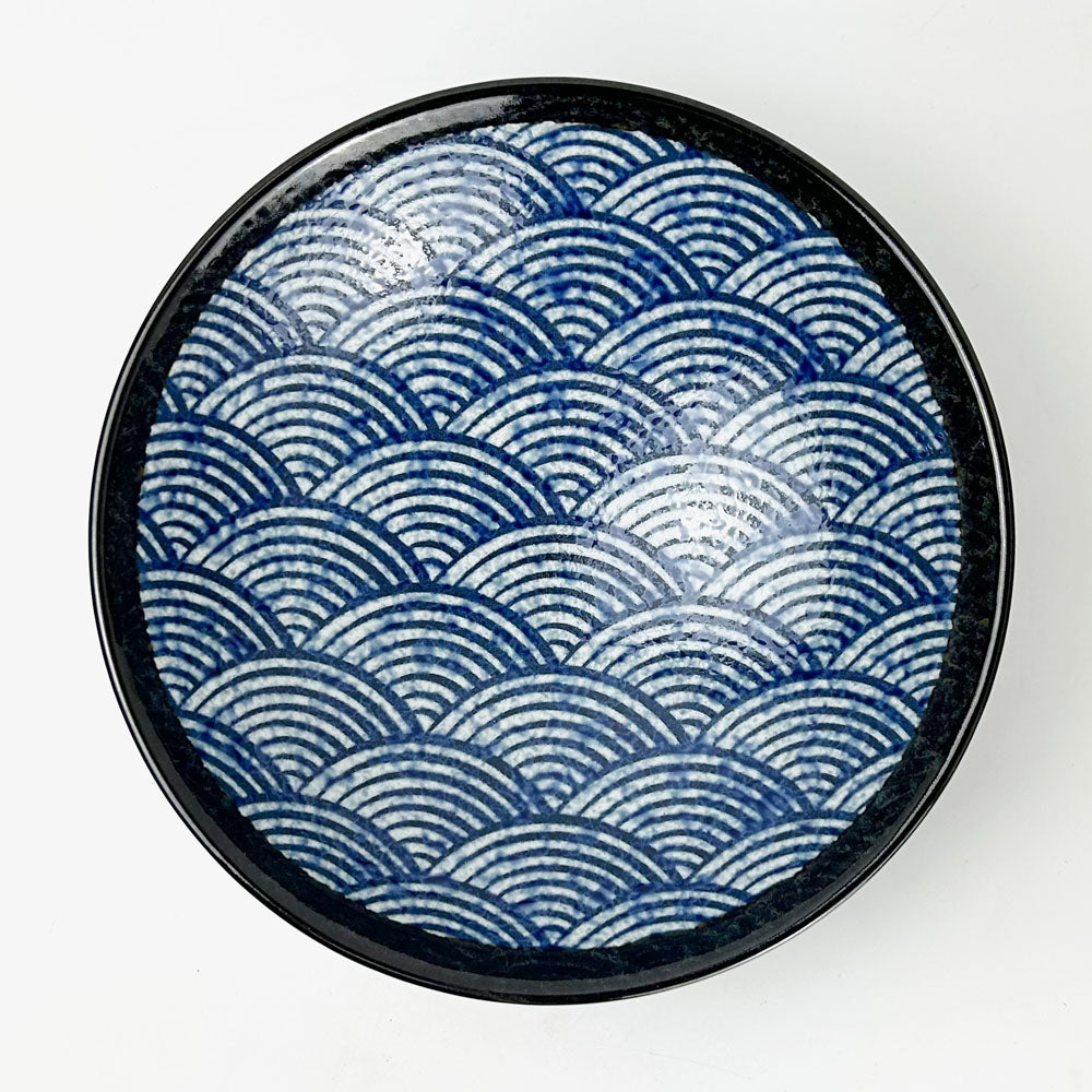 Bowl Moribachi Seigaiha (9.5"D) image 1