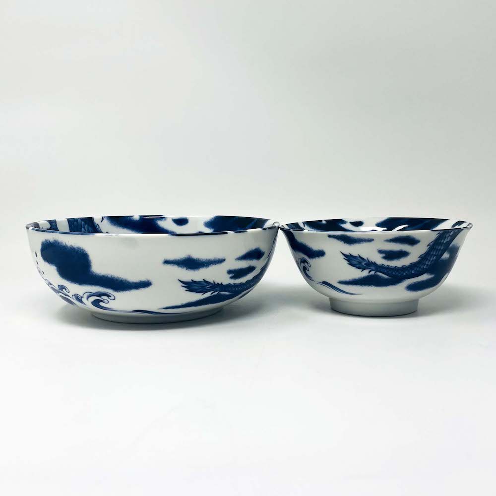 Shallow Bowl Blue Dragon (7.75"D) image 3