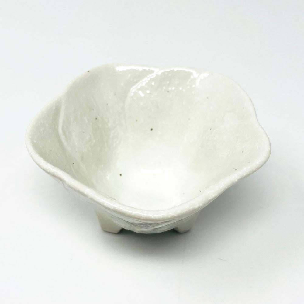 Footed Kobachi Flower Dish White (3.25"D) image 7