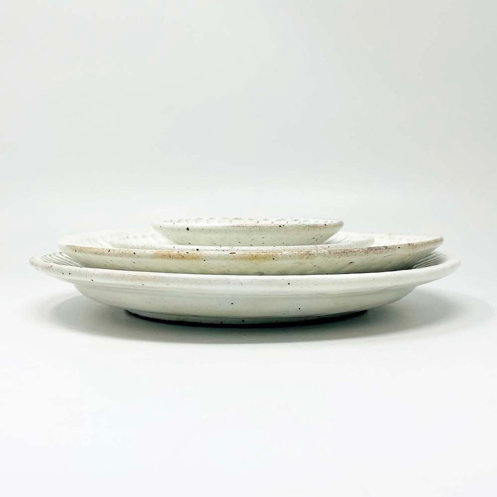 Kobiki Sogime 粉引削ぎ目 Plate (8.5"D) image 7