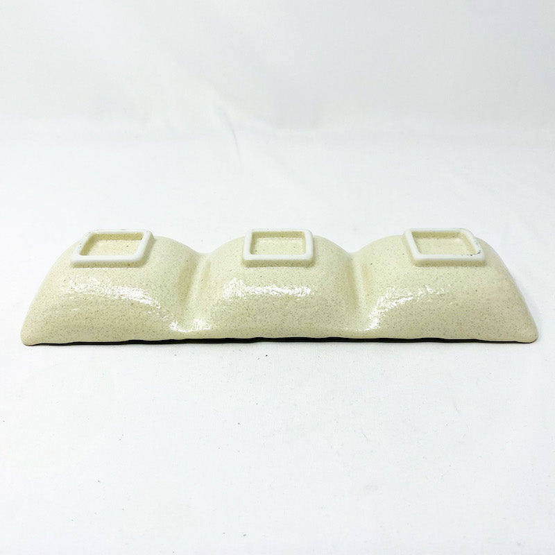 3DIV. Condiment Dish White  (10.25"D) image 2