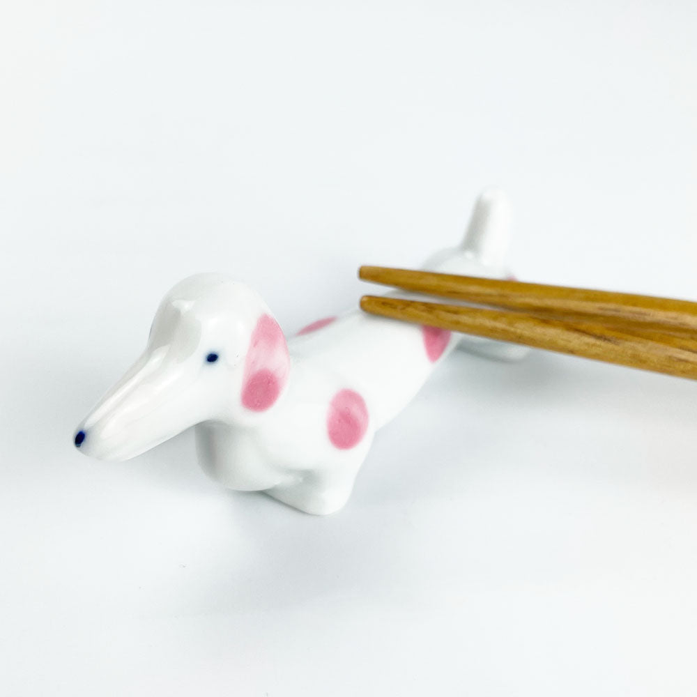 Chopstick Rest Dog Pink (3" x 0.75") image 0