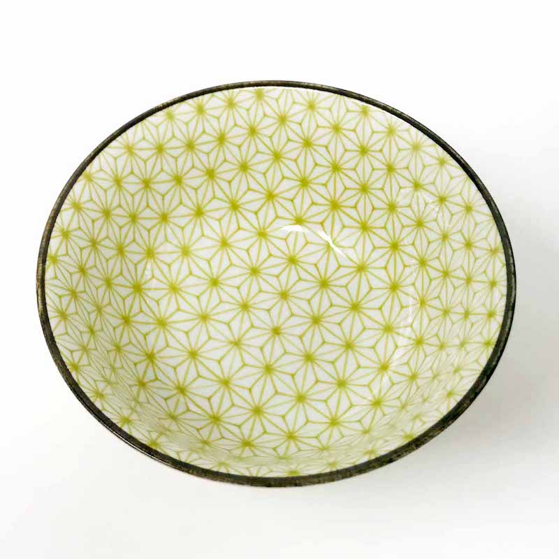 Asanoha Light Green Tayo Bowl (6"D) image 1