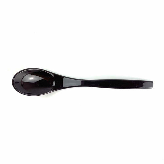 Plastic Spoon Tsurukubi Dark Brown (5"L) image 0