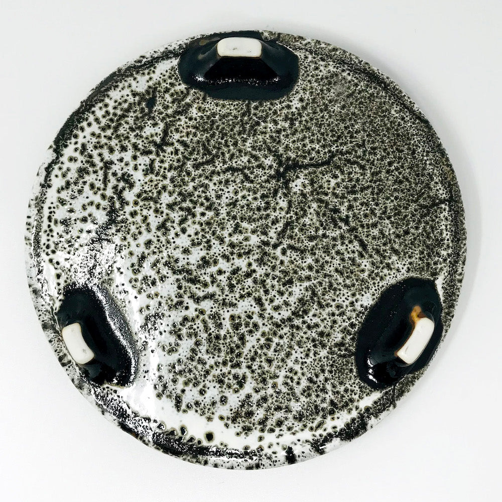 Footed Plate Zensai Karatsu-yu 唐津釉三ツ足前菜 (7.25"D) image 2