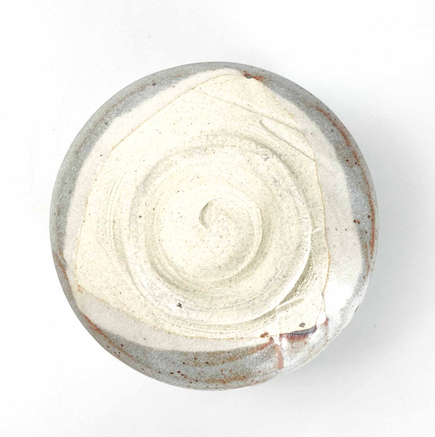 Matcha Bowl Nezumi Shino (4.5"D) image 2