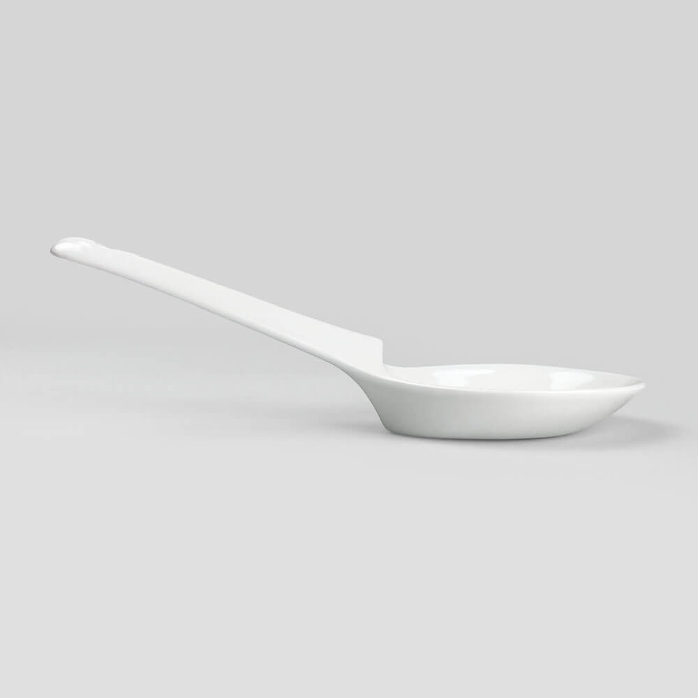 Large Renge Spoon White (8"L) image 1