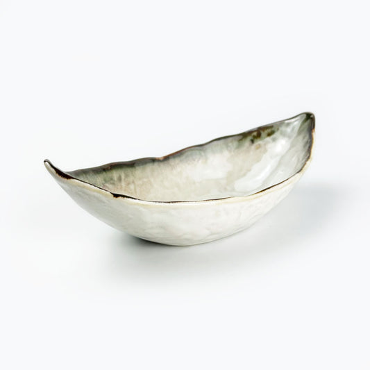 Bowl Funagata Shirokinyo (8"x4") image 0