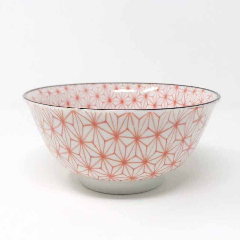 Asanoha Red Tayo Bowl  (6"D) image 0