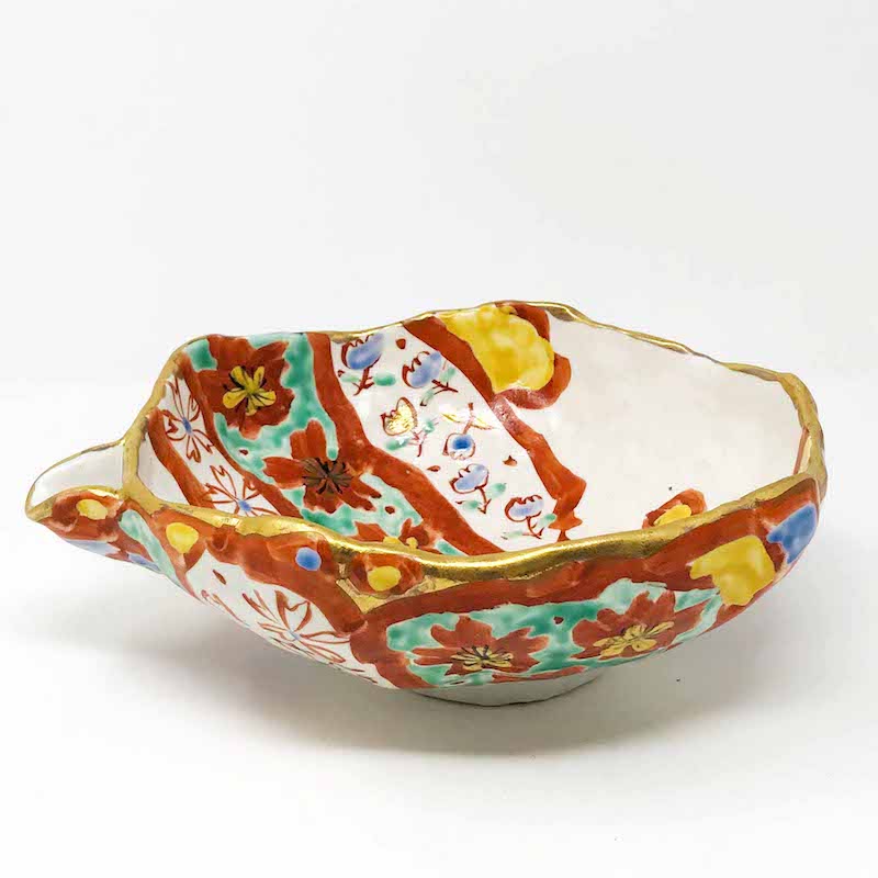 Katakuchi Bowl Yama warau  山笑う(9"D) image 0