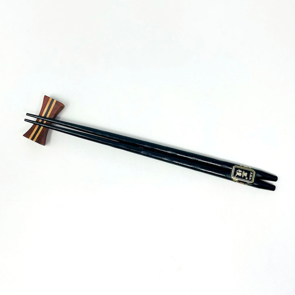 Wooden Chopstick Rest Tsuzumi  (1.5"x0.75") image 4