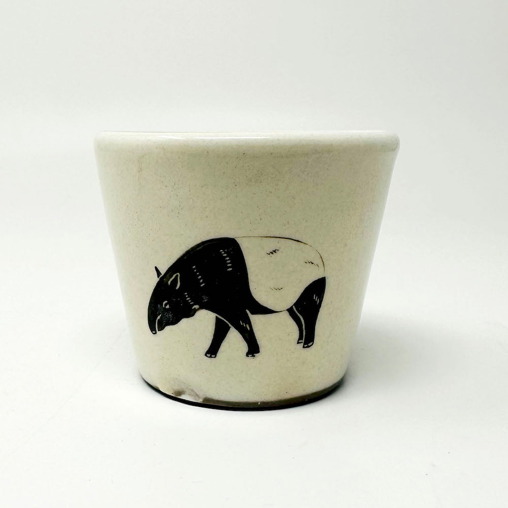Cup Malayan Tapir (3.25"D x 2.75"H) by Takunobu Sawada image 8