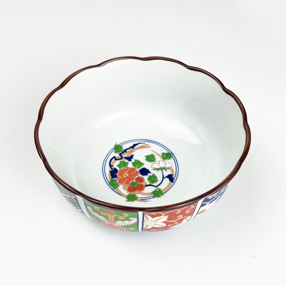 Arita Koimari Chrysanthemum Kobachi Bowl Set of 5 image 4
