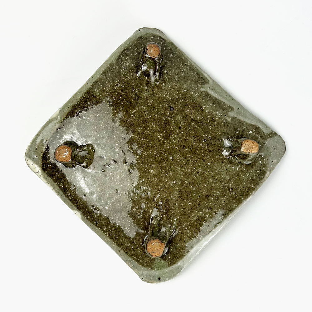 SQ. Footed Plate (6.75"D) by Tomo Enokida image 2