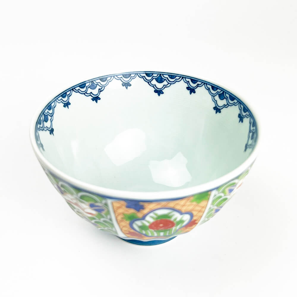 Arita Koimari Chrysanthemum Rice Bowl Set of 5 (4.75"D¼ image 5