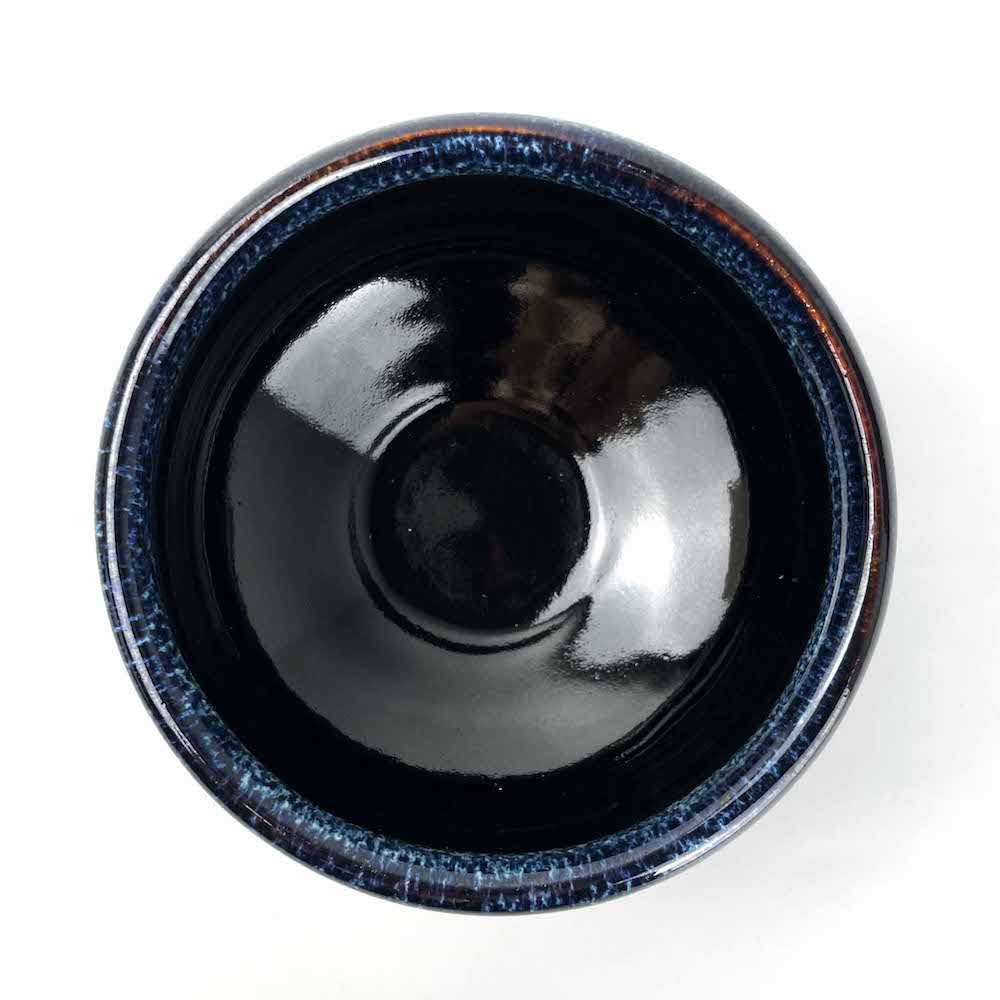 Matcha Bowl Blue Namako (4.5"D) image 4