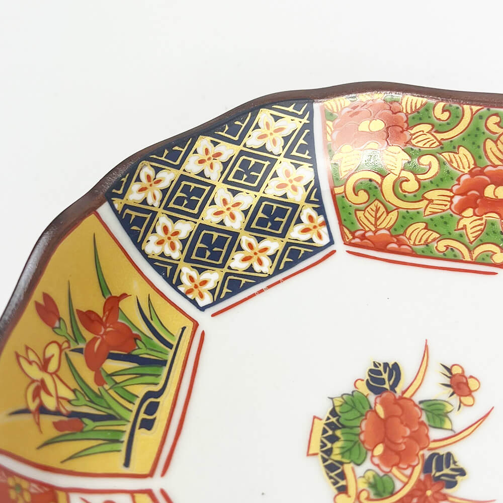 Arita Koimari Kinsai Gold Red Dish Set of 5 image 5