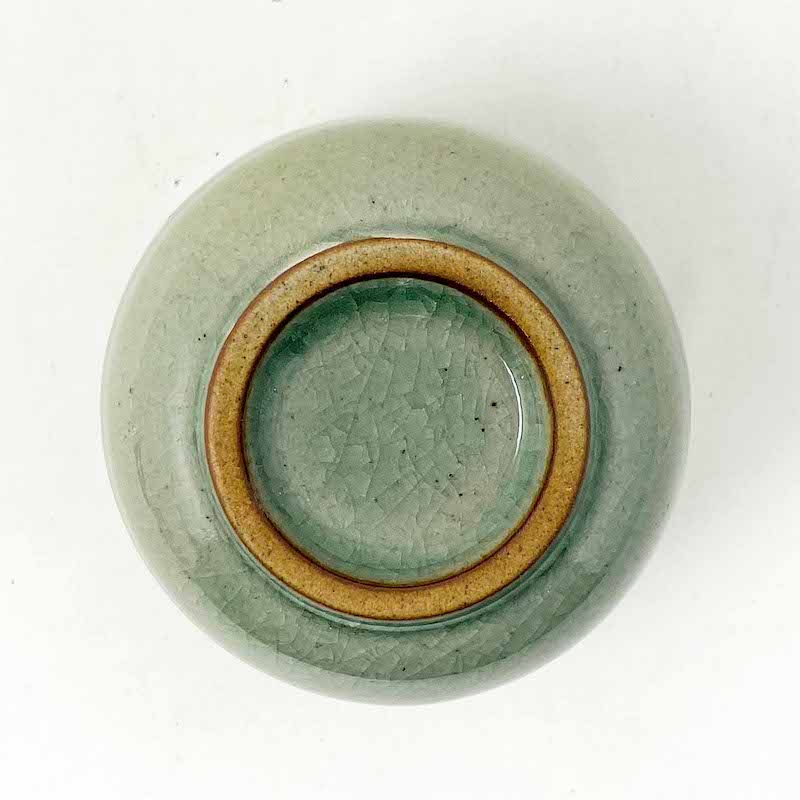 Mushiwan w/Wooden Cover Green (3"x 2.5"H) image 2